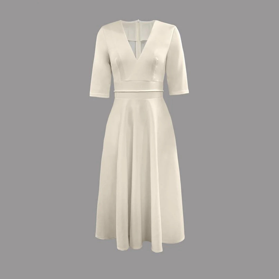 Tanya | Women's Flared Midi Wedding Dress