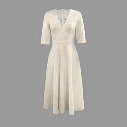 Tanya | Women's Flared Midi Wedding Dress