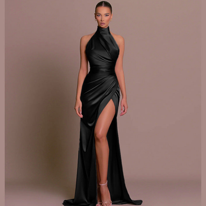 Edith | Women's High Neckline Dress for Wedding Guests