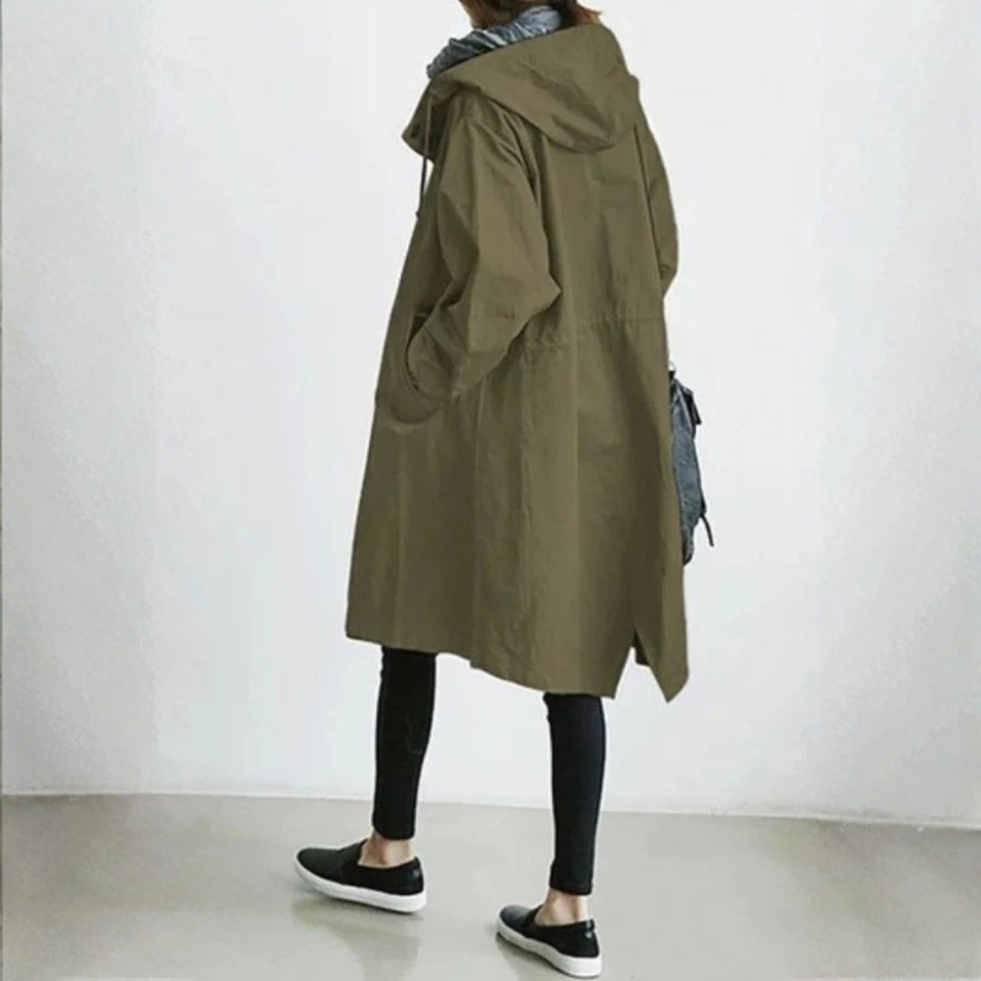 Edith | Women's long Streetcoat with Button Placket