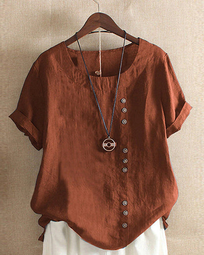 Donna | Women's Relaxed Summer Elegant Blouse