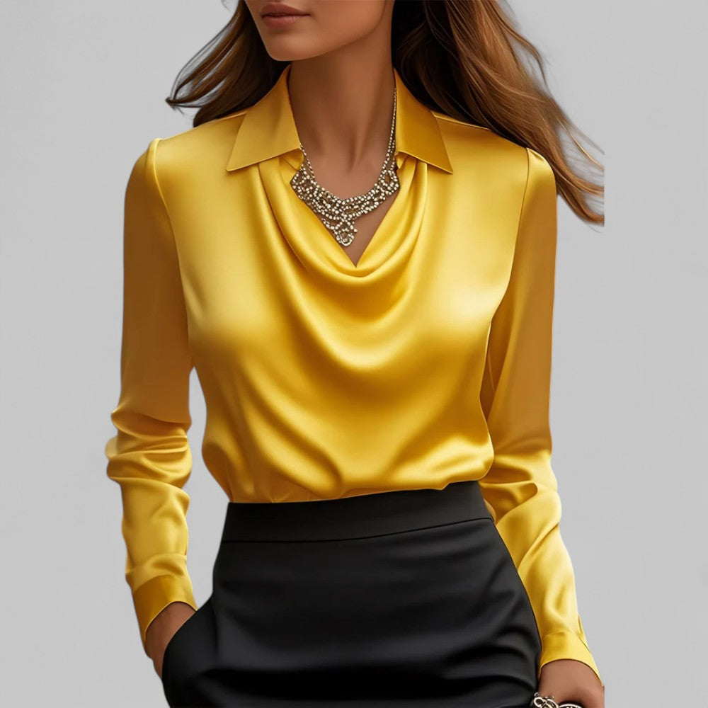 Theresa | Women's Satin Elegant Lightweight Blouse