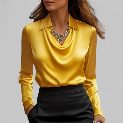 Theresa | Women's Satin Elegant Lightweight Blouse