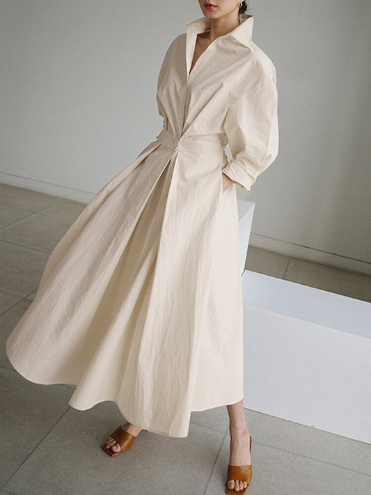 Jessica | Women's Fitted Shirt Maxi Dress