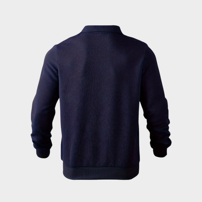 Robert | Men’s Leisure Polo Sweatshirt with Long Sleeves