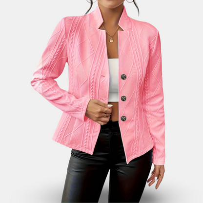 Chloe - Stylish Lightweight Buttoned Blazer Jacket