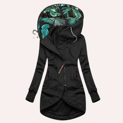 Greta | Women's Casual Hoodie with Patterned Hood