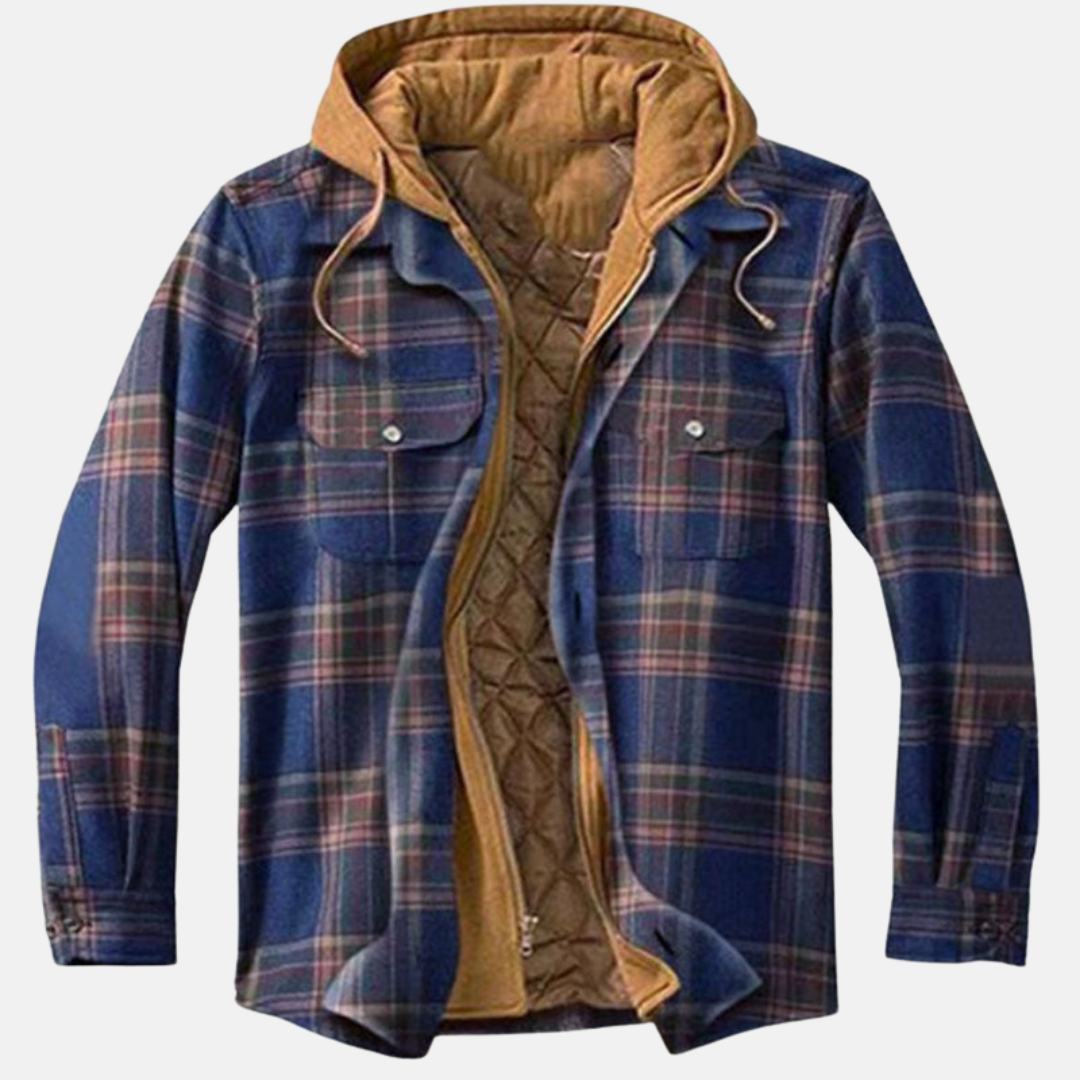 Eric | Men's Casual Warm Plaid Button-Up Jacket