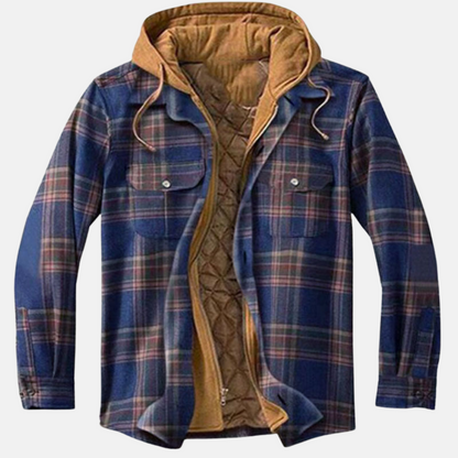 Eric | Men's Casual Warm Plaid Button-Up Jacket