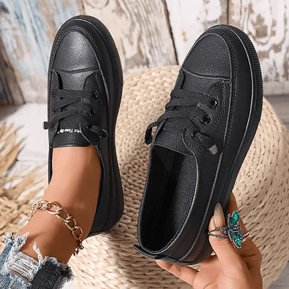 Christa | Women's Minimalist Lace-Up Sneakers