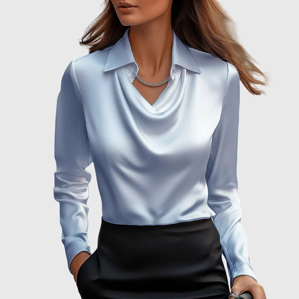 Bianca | Pleated Women's Elegant Lightweight Blouse