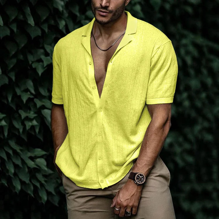 Giorgio | Men’s Short Sleeve Relaxed Button-Up