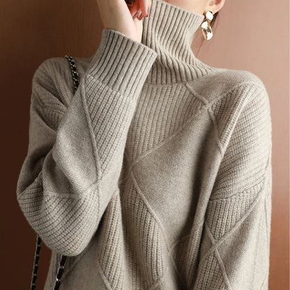 Natalie | Cozy Cable Knit Turtleneck Sweater