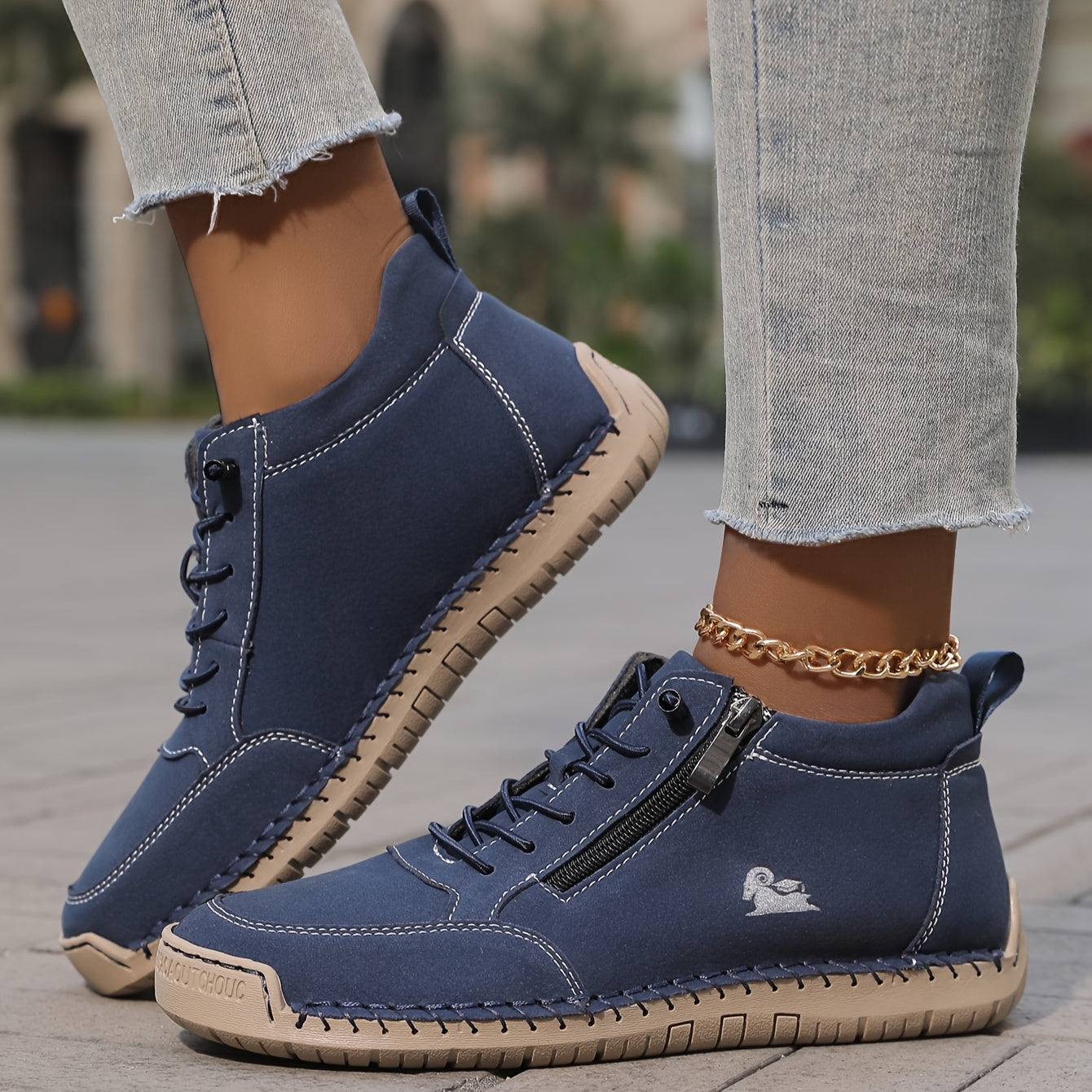 Tegan | Women's Laid-Back Lace-Up Shoes Zip