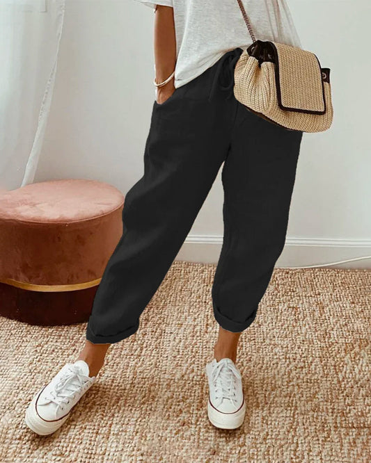 Helga | Stylish Casual Linen Pants