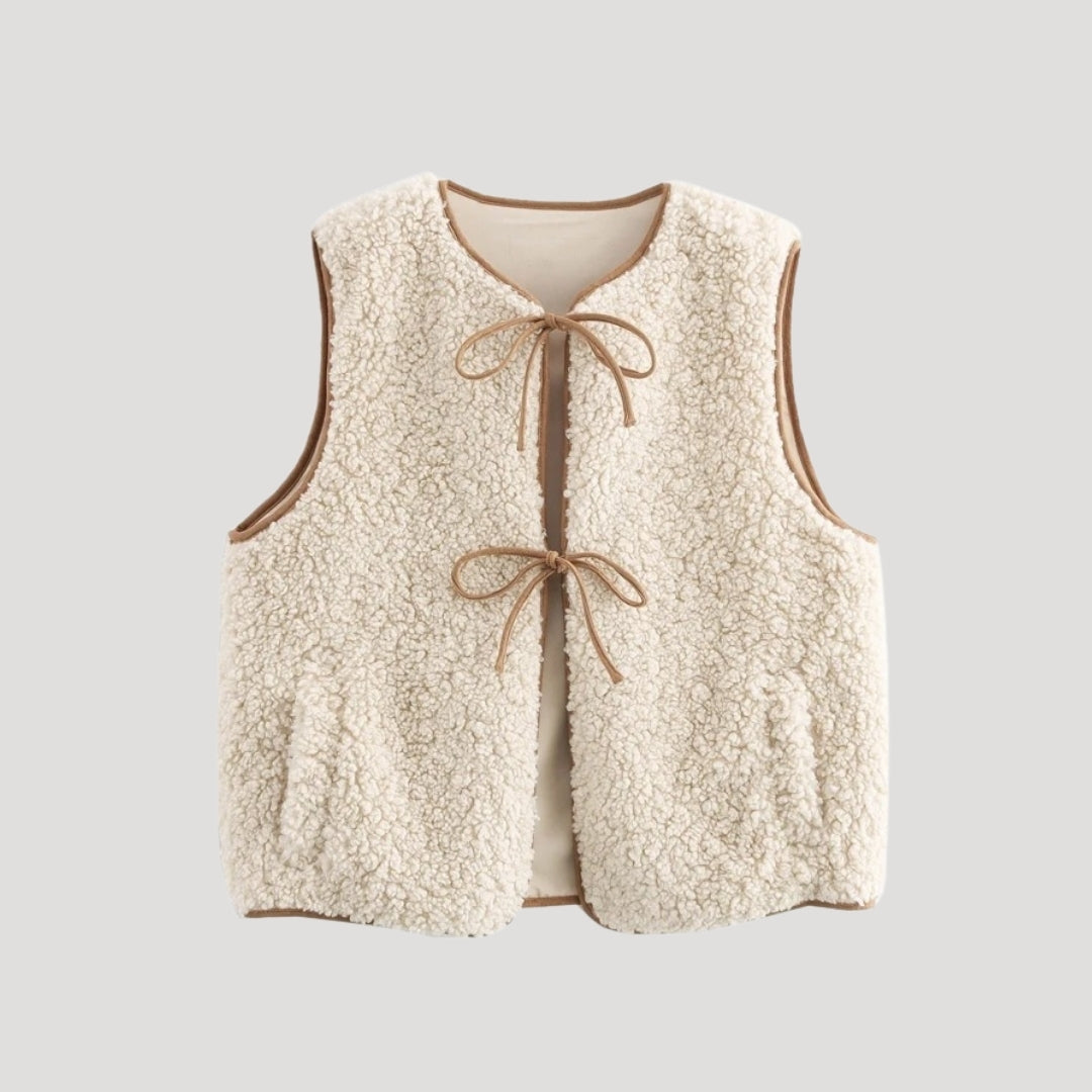 Viviane | Women's Spring Vest with Tie-Front
