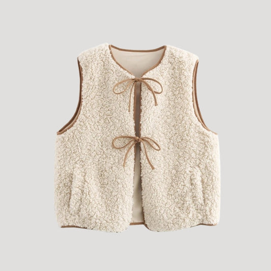 Viviane | Women's Spring Vest with Tie-Front