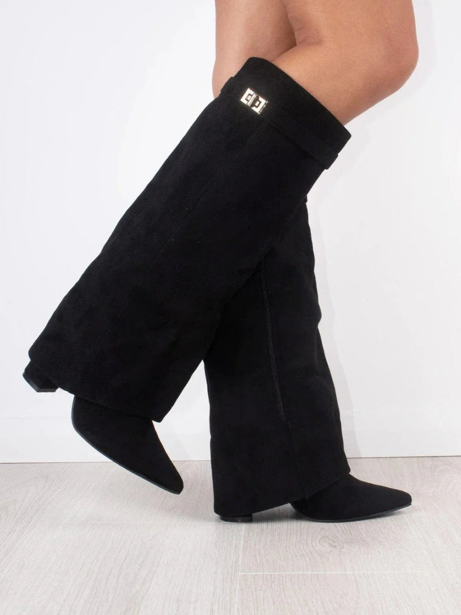 Angela | Women's Over-the-Knee Boots Over the Knee with Zip