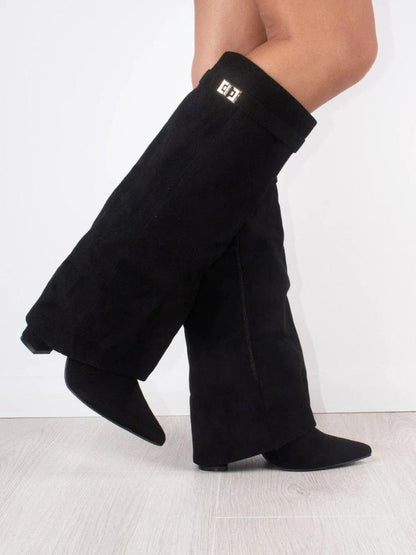 Angela | Women's Over-the-Knee Boots Over the Knee with Zip