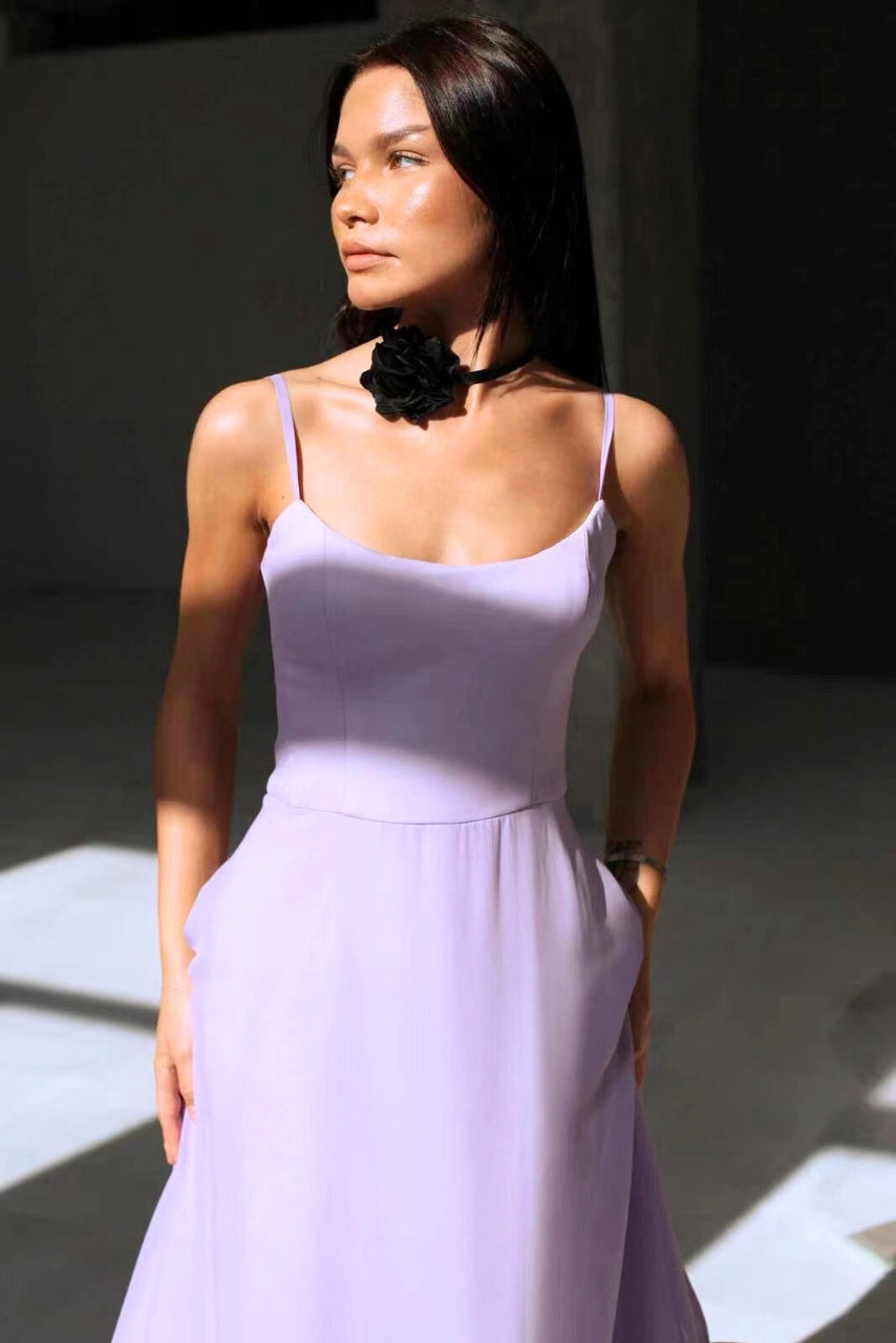 Jasmin | Women's elegant Dress for Wedding Guests with Ruffle Hem