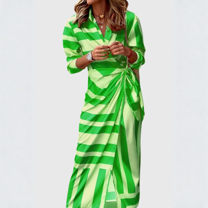 Gemma | Women's Midi Relaxed Striped Summer Dress