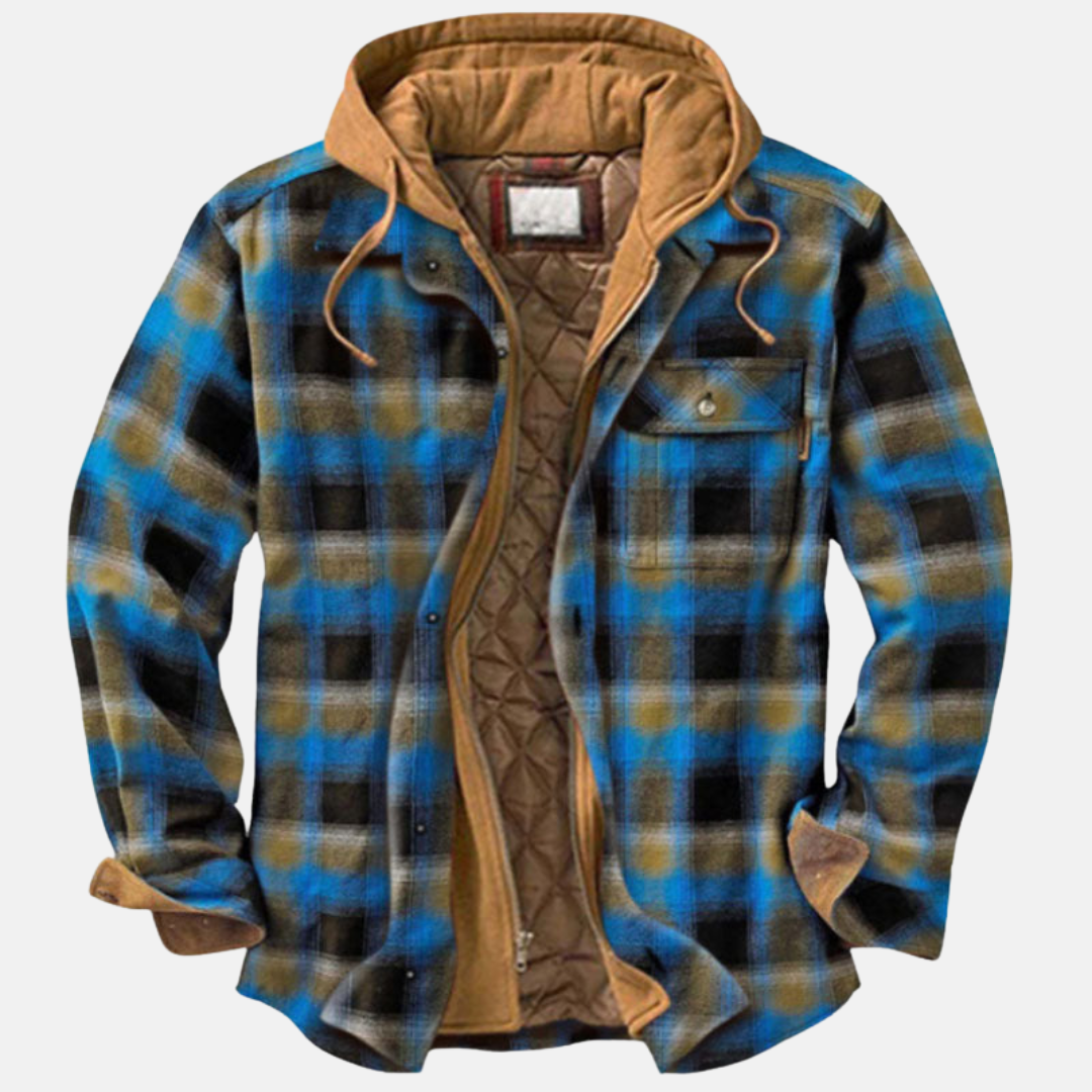 Eric | Men's Casual Warm Plaid Button-Up Jacket