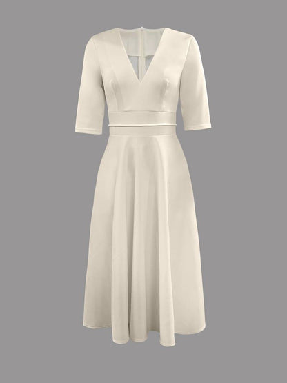 Katharina | Women's Bell-Shaped Midi Dress for Wedding Guests