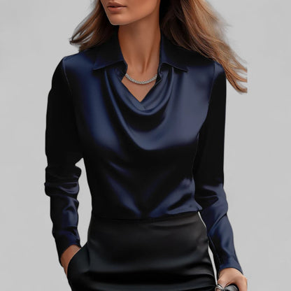 Theresa | Women's Satin Elegant Lightweight Blouse