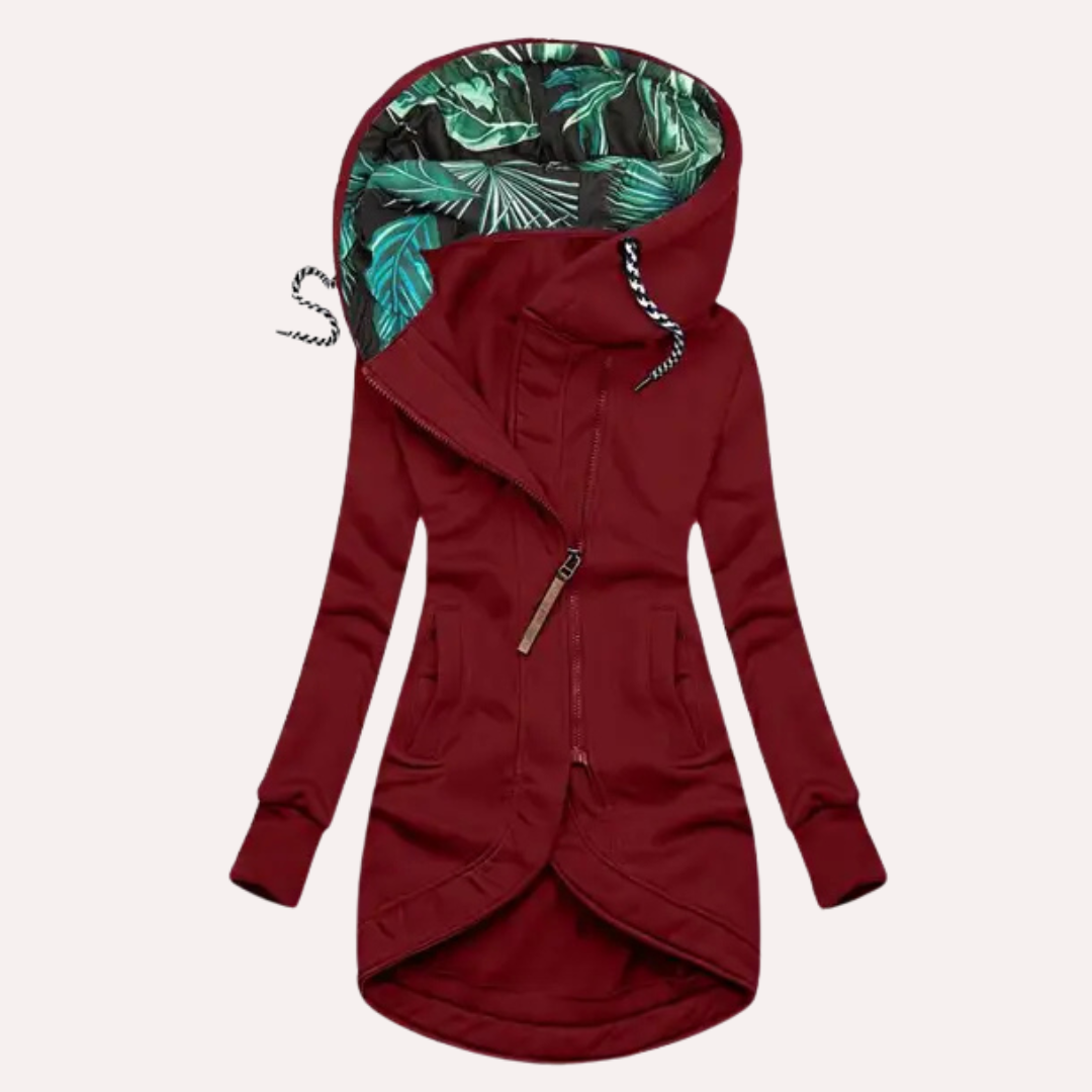Greta | Women's Casual Hoodie with Patterned Hood