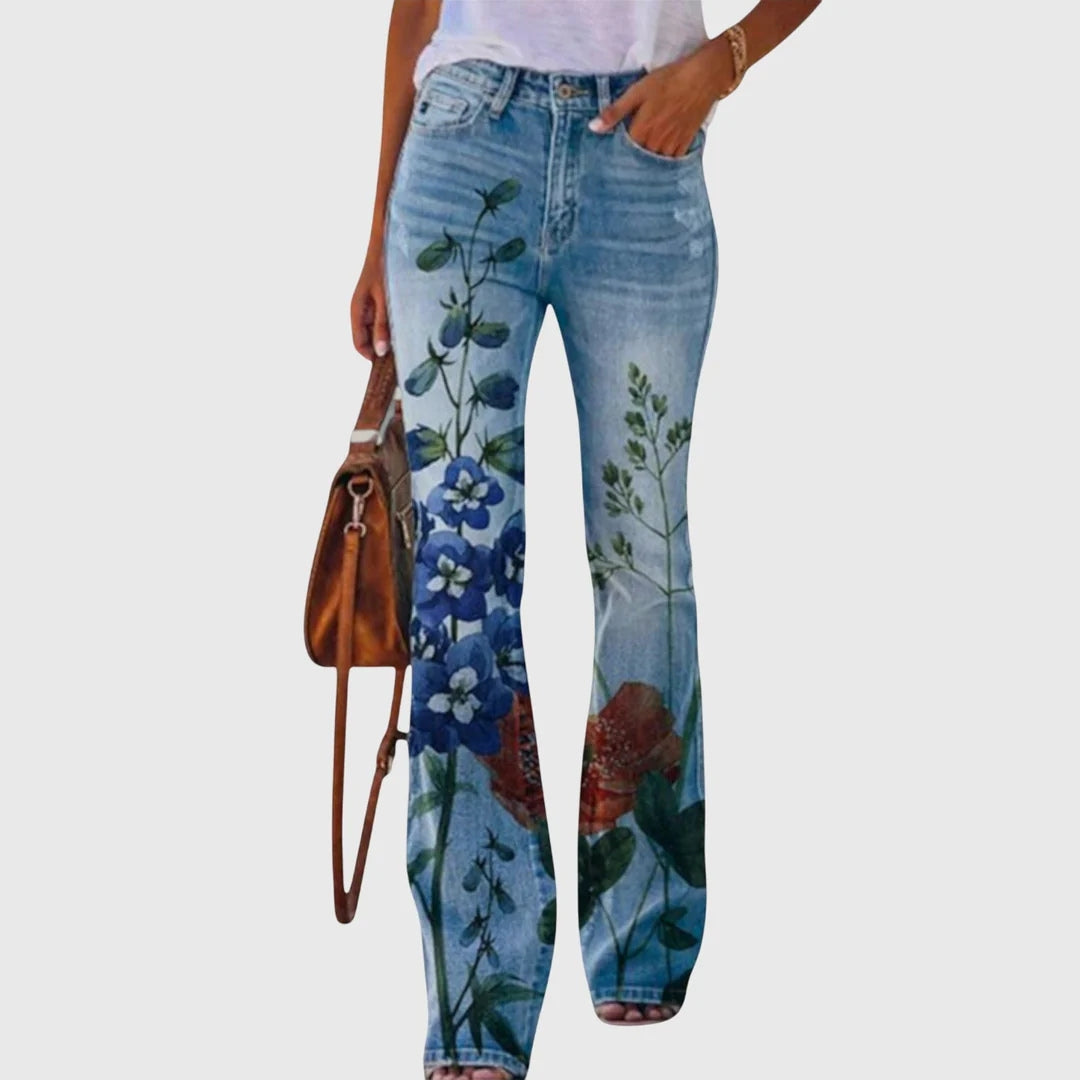 Nicole | Women's Relaxed Floral Summer Jeans