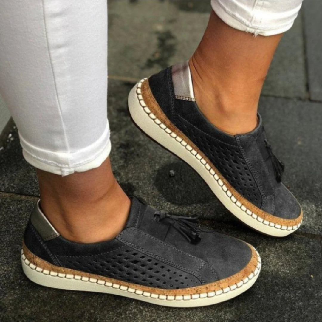 Karin | Women's Perforated Slip-On Casual Sneakers