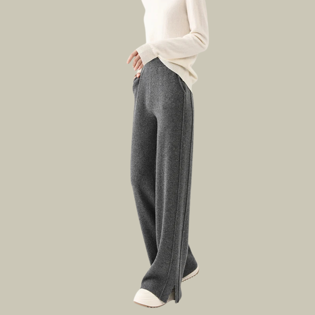 Kylie | Women's Knit Relaxed Winter Pants