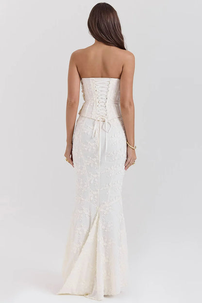 Bexley | Embroidered Corset Wedding Guest Dress