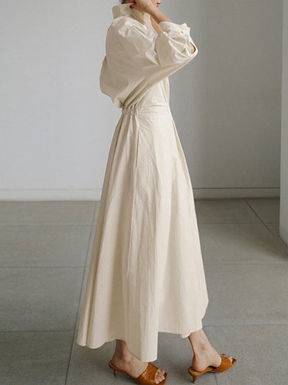 Jessica | Women's Fitted Shirt Maxi Dress