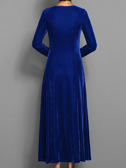 Jolanda | Women's Velvet A-Line Elegant Dress