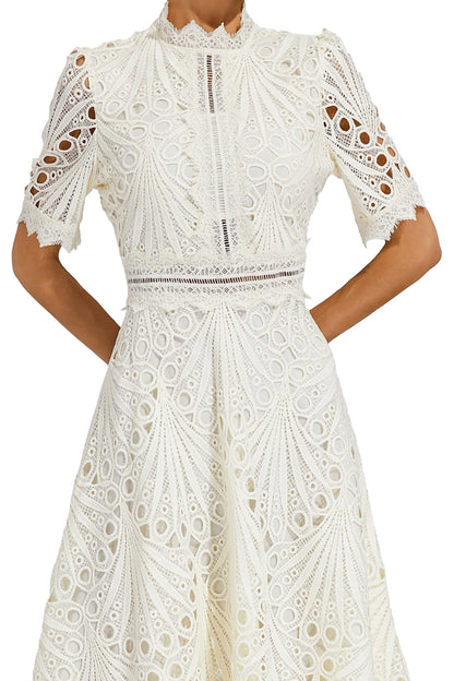 Jasmin | Women's Chic Pointed Midi Dress