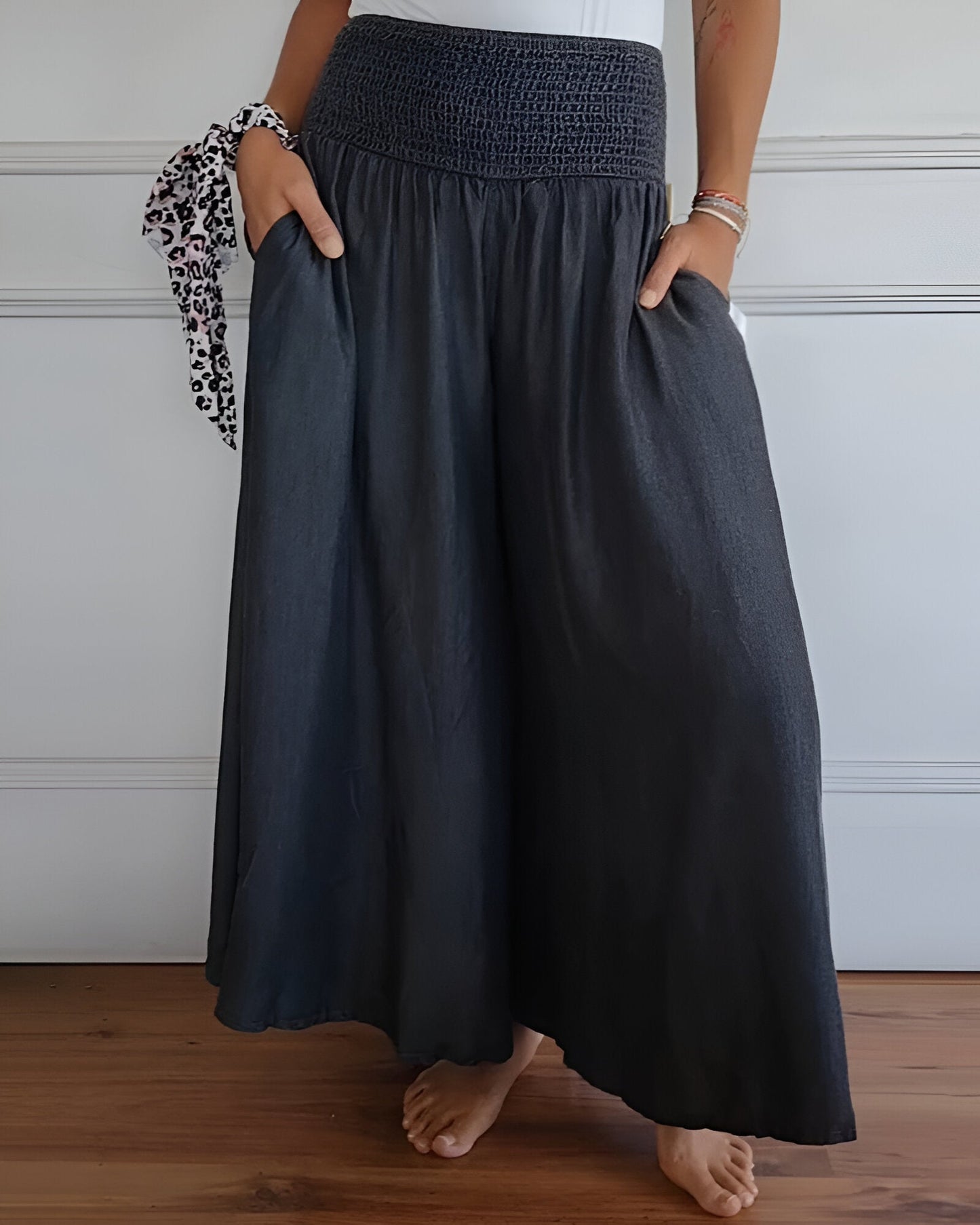 Lorraine | Soft Elastic-Waist Pants