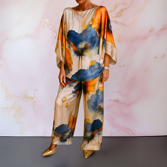 Simona | Women's Satin Coordinated Stylish Set
