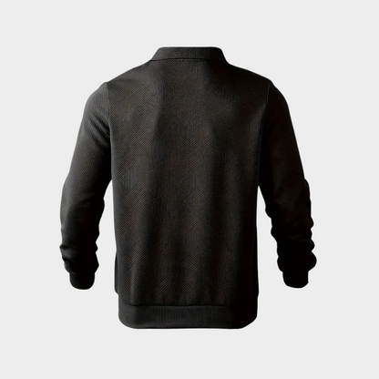 Robert | Men’s Leisure Polo Sweatshirt with Long Sleeves