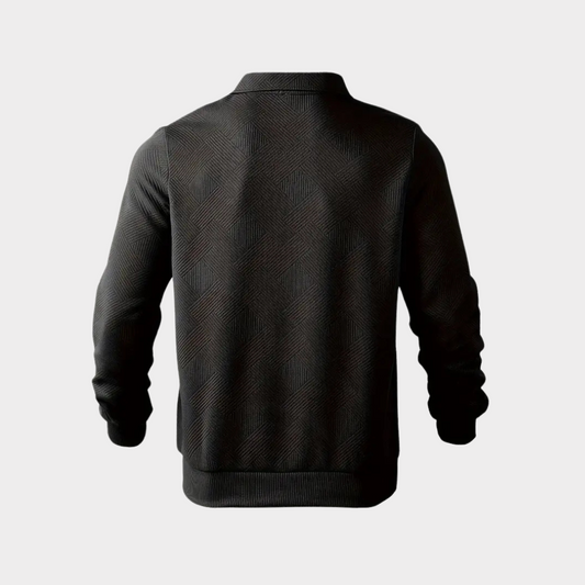 Robert | Men’s Leisure Polo Sweatshirt with Long Sleeves