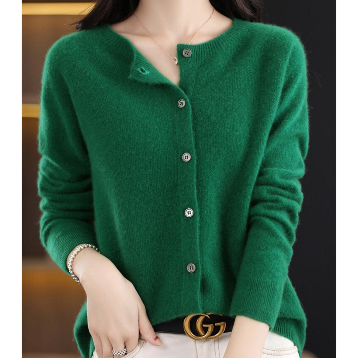 Katharina | Women's Knit Cardigan with classic Button Closure