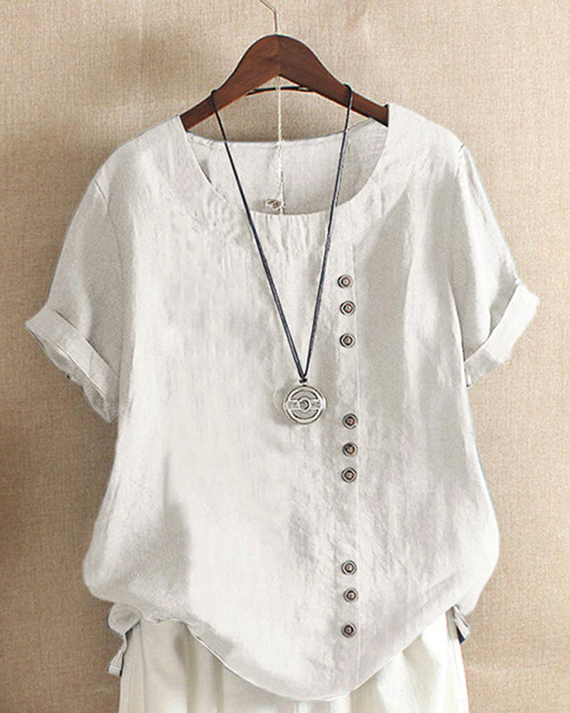 Donna | Women's Relaxed Summer Elegant Blouse