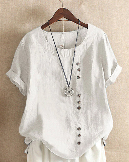 Donna | Women's Relaxed Summer Elegant Blouse