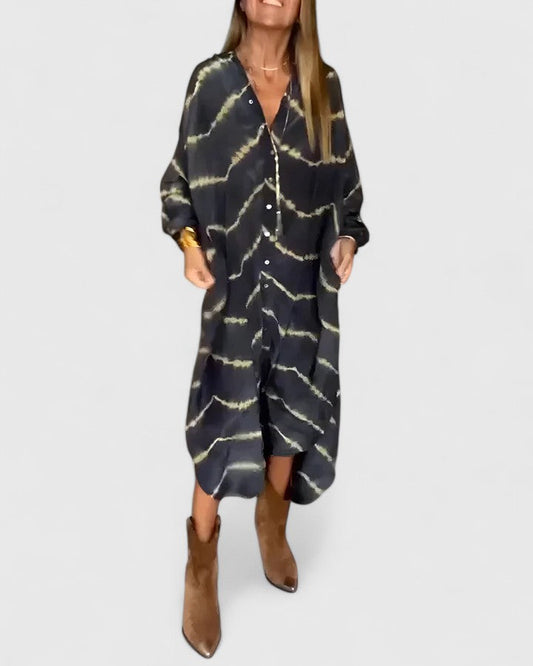 Pauline | Women's Tie-Dye Shirt Dress