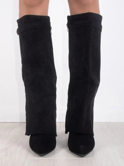 Angela | Women's Over-the-Knee Boots Over the Knee with Zip