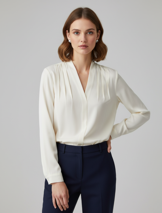 Elke | Women's Blouse with Puffärmeln and Tailliertem Schnitt
