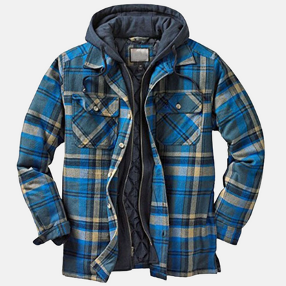 Eric | Men's Casual Warm Plaid Button-Up Jacket