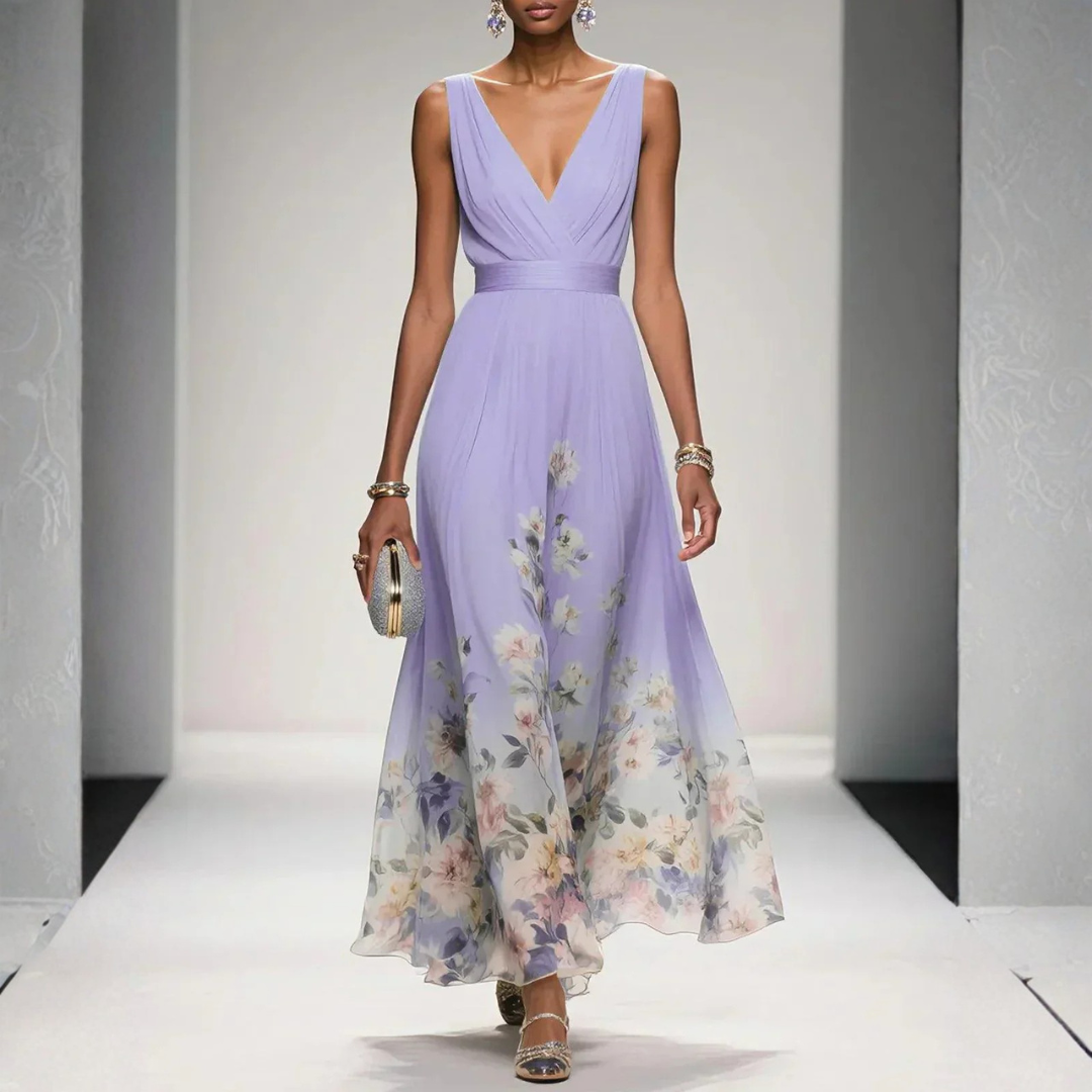 Britta | Women's Floral Maxi Dress For Wedding Guests