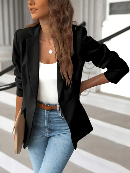 Christa | Women's Casual Blazer with a Button for Work