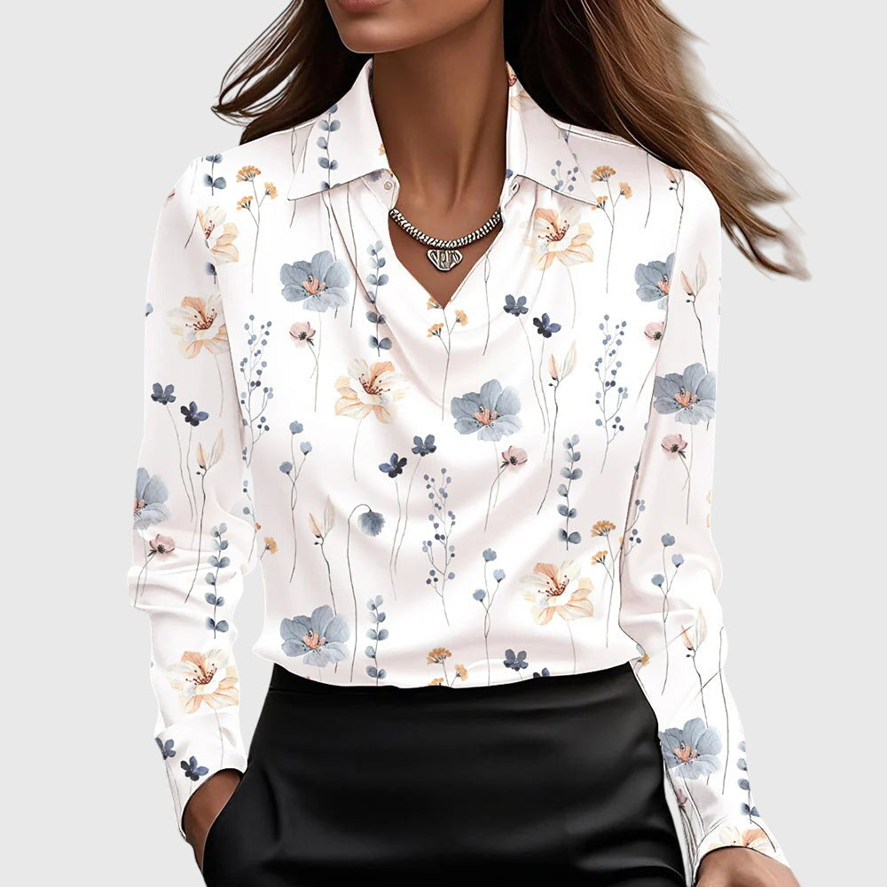 Bianca | Pleated Women's Elegant Lightweight Blouse